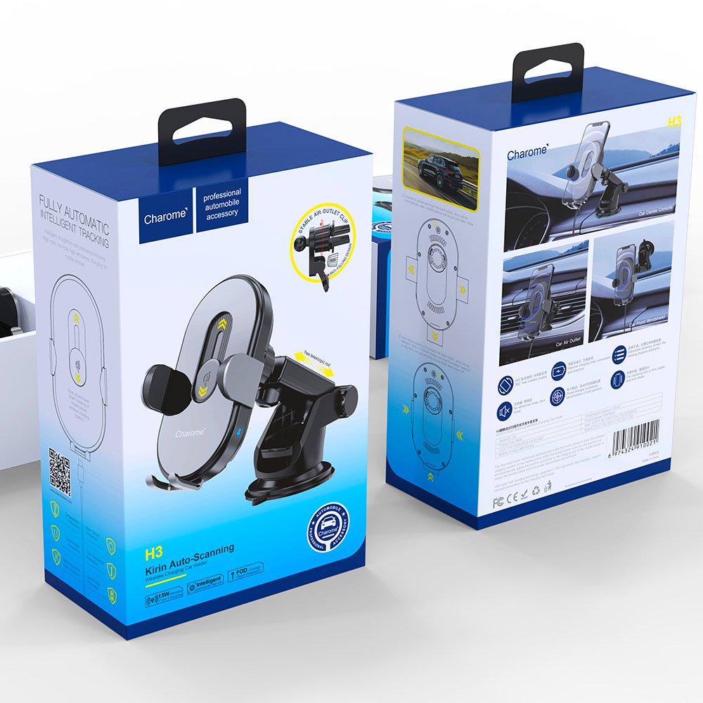 H3 Kirin Auto-Scan Wireless Charging Car Holder - Image 4